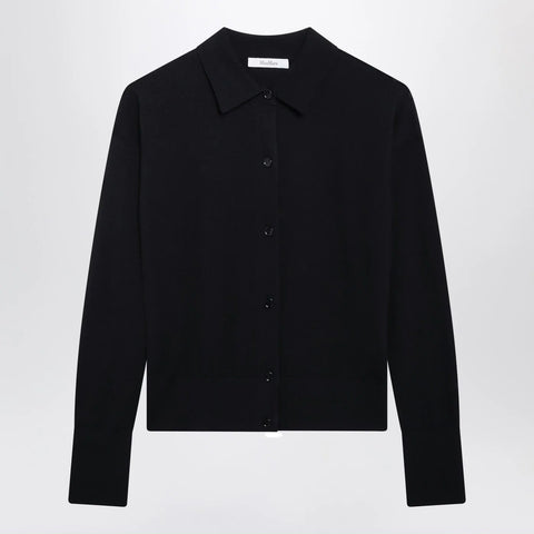 Max Mara Navy wool-blend cardigan