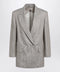 Max Mara Olimpia double-breasted chevron linen blazer in beige