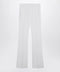 Max Mara Optical white slim trousers in crêpe canvas