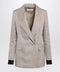 Max Mara Oversized linen and organza blazer in pink