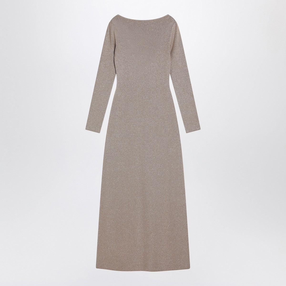 Max Mara Pianoforte Beige dress in viscose and lurex yarn
