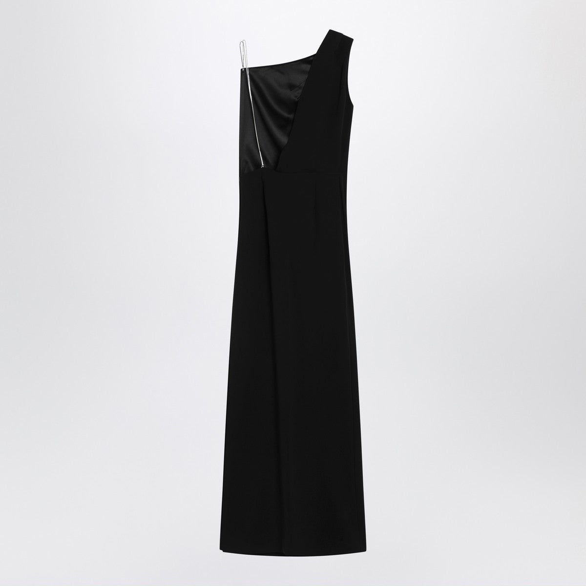 Max Mara Pianoforte Long black cady bustier dress