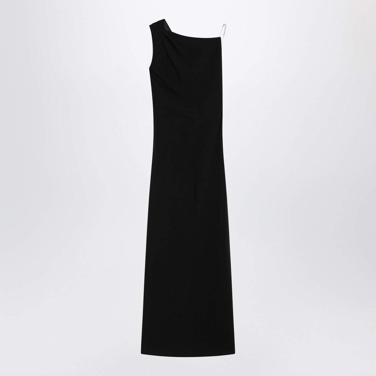 Max Mara Pianoforte Long black cady bustier dress