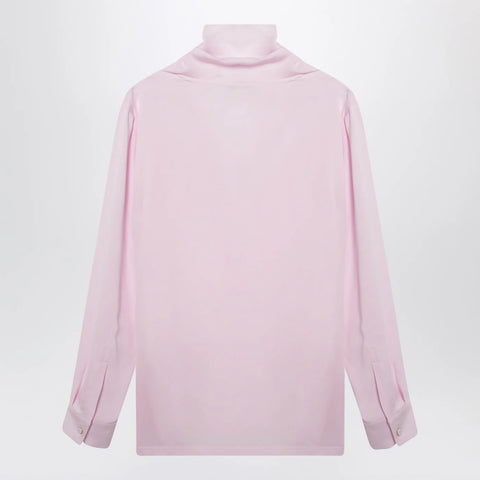 Max Mara Pink blouse in silk charmeuse