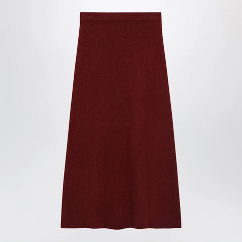 Max Mara Raspberry skirt in stretch cashmere knit