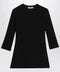 Max Mara Ribbed crewneck sweater in crêpe viscose, black