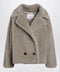 Max Mara Sand-coloured Teddy coat in alpaca and cashmere