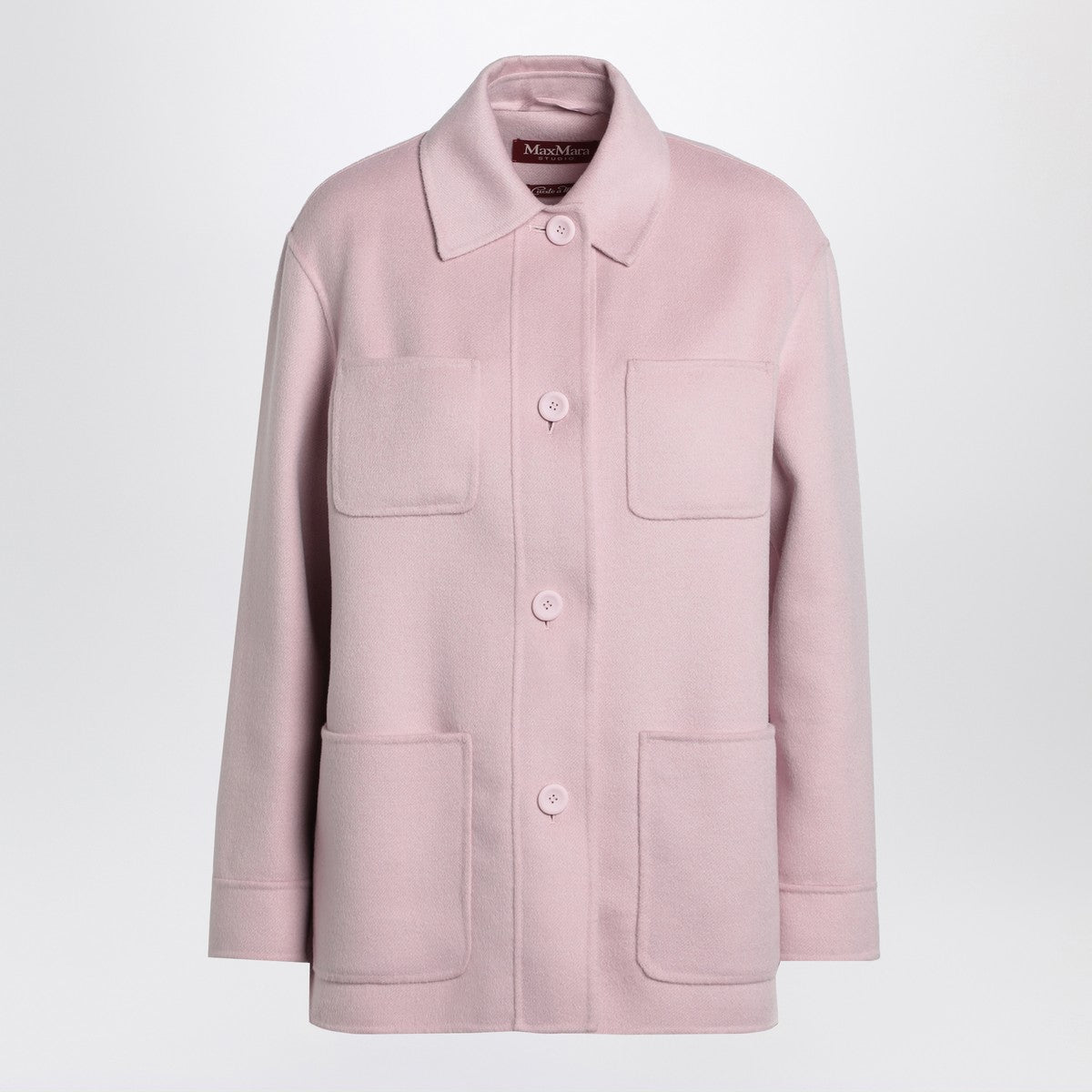 Max Mara Studio Pink wool blend jacket