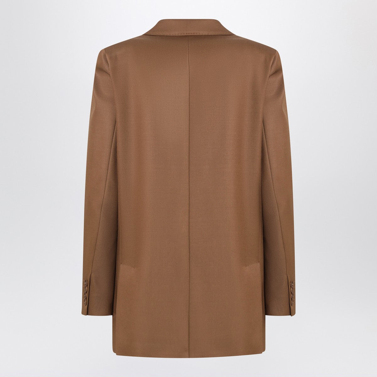 Max Mara Tan double-breasted wool blazer