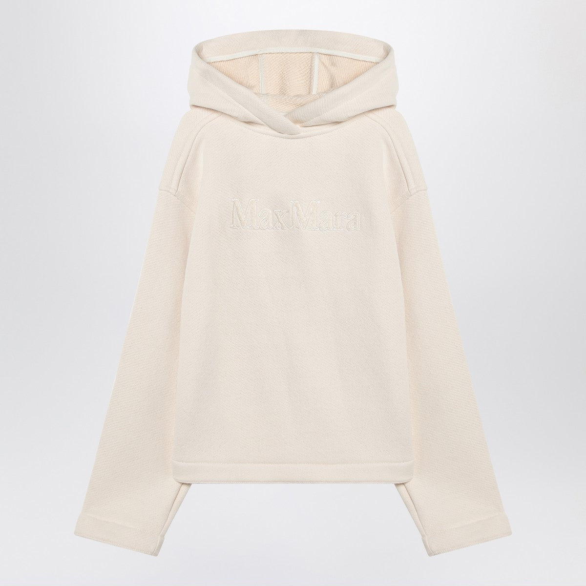 Max Mara White cotton hoodie