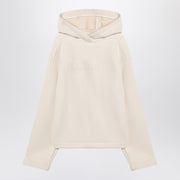 Max Mara White cotton hoodie