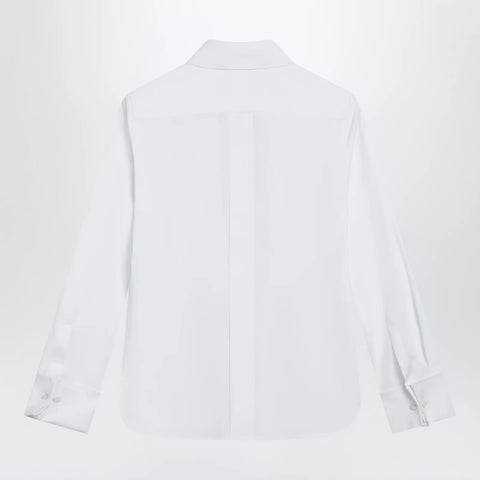 Max Mara White cotton shirt with logo