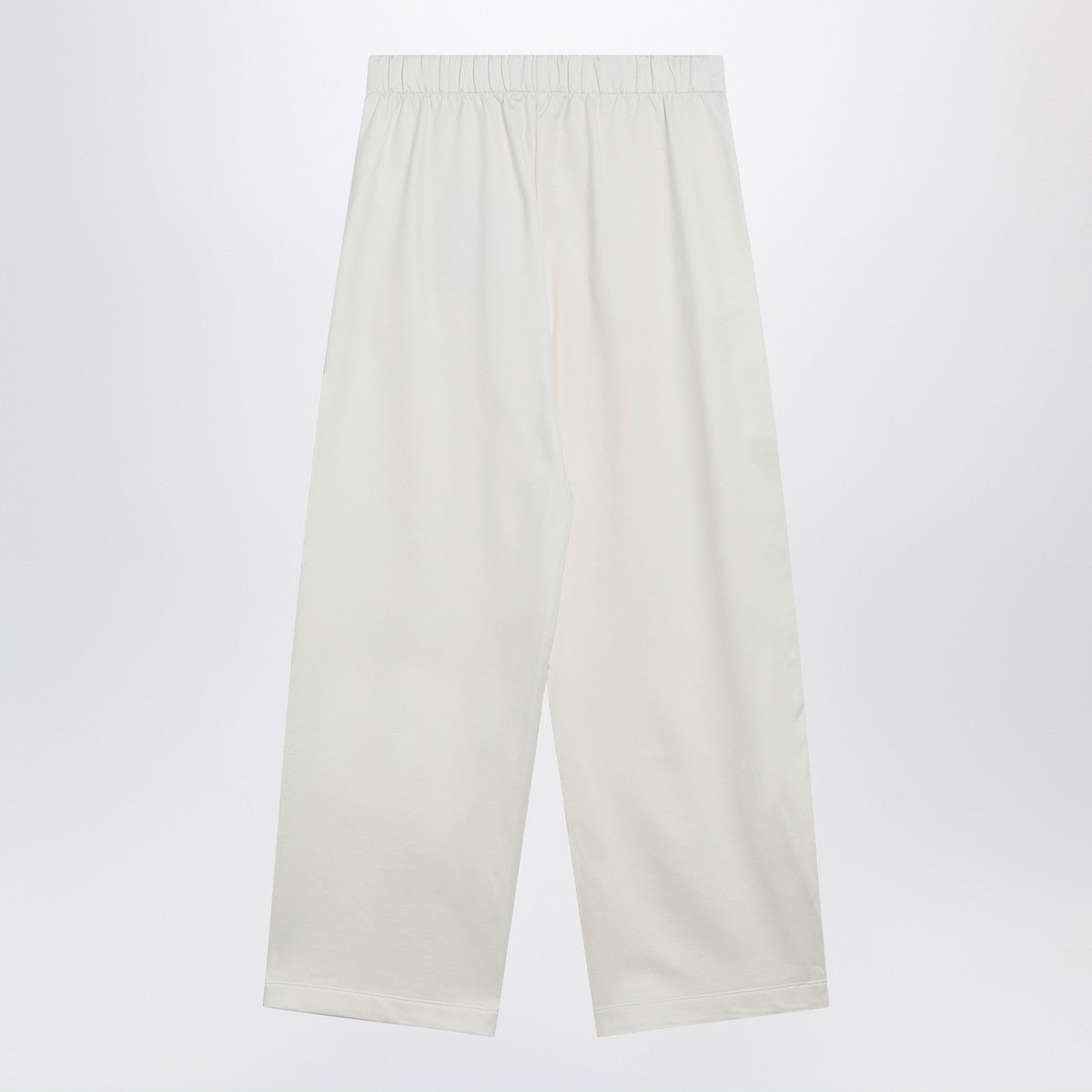 Max Mara White silk blend trousers