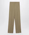 Max Mara Wide-leg trousers in camel wool and silk poplin