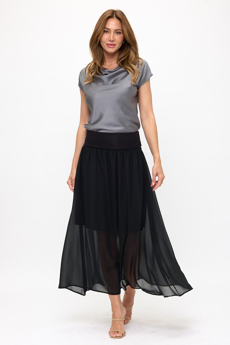 Maxi Chiffon Skirt-Skirts-Reneecollection-Small-BLACK-Urbanheer