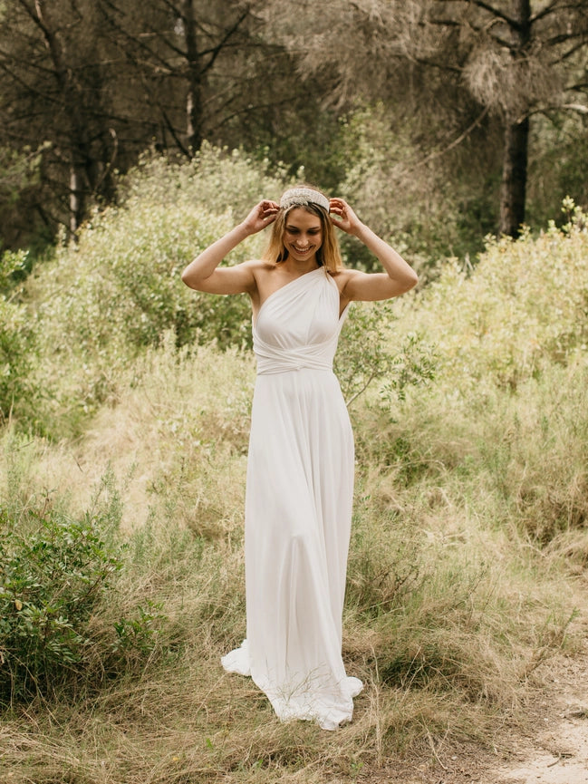 Maxi Dress Novia (Lined)-Dress-CEYLAN BCN-Unique Size-Ivory-Urbanheer