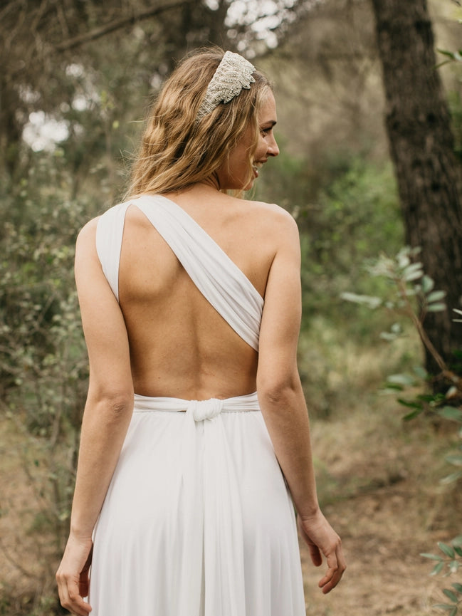 Maxi Dress Novia (Lined)-Dress-CEYLAN BCN-Unique Size-Ivory-Urbanheer