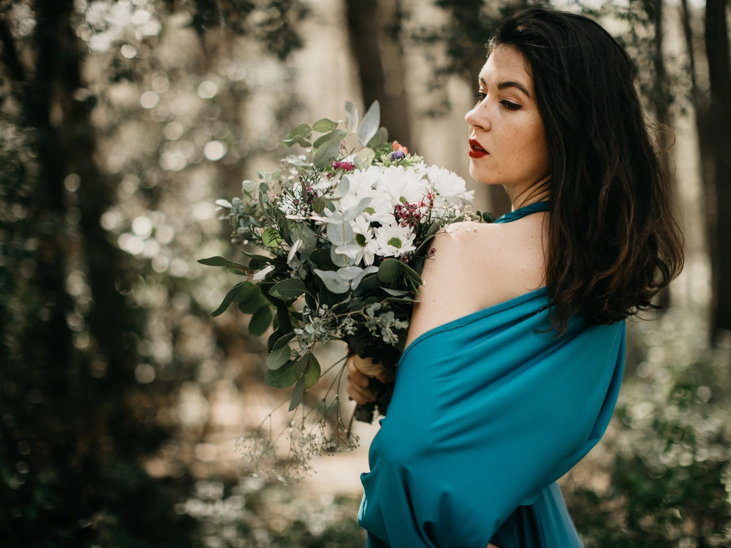 Maxi Dress Teal-Dress-Ceylan BCN-Unique Size-Urbanheer