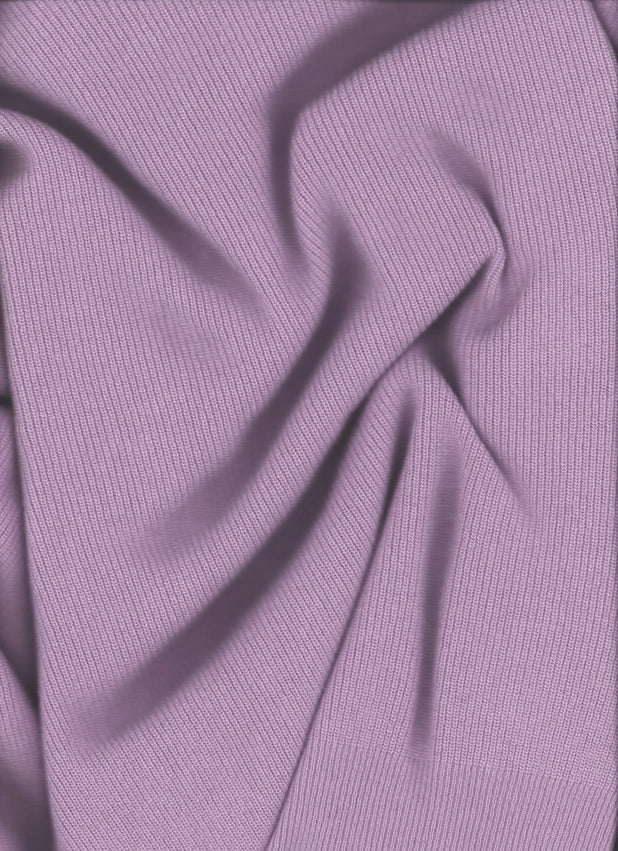 Maxi High-Neck Cashmere Blend Sweater (3D Knit)-Sweater-LÈMME-S-lavender-Urbanheer