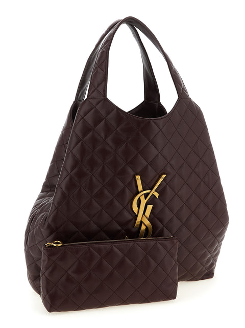 Maxi Lamb Nappa Quilted Tote Bag Everyday Use