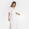 Maxi Linen Dress Agra in White-Dress-MagicLinen-XS-Urbanheer