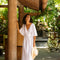 Maxi Linen Dress Agra in White-Dress-MagicLinen-XS-Urbanheer