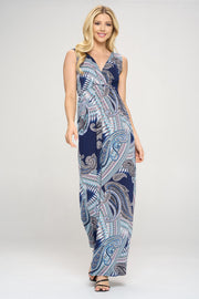 Maxi Paisley Print Maxi Dress-Dresses-Reneecollection-Urbanheer