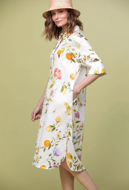 Maxi Shirt Fruit Garden-Shirts-Greenkiss-S/M-Fruit Garden-Urbanheer