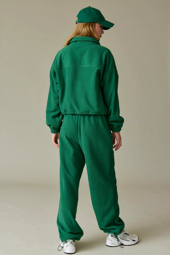 Maya Fleece Jacket Green-Jacket-Papermoon-S-Green-Urbanheer