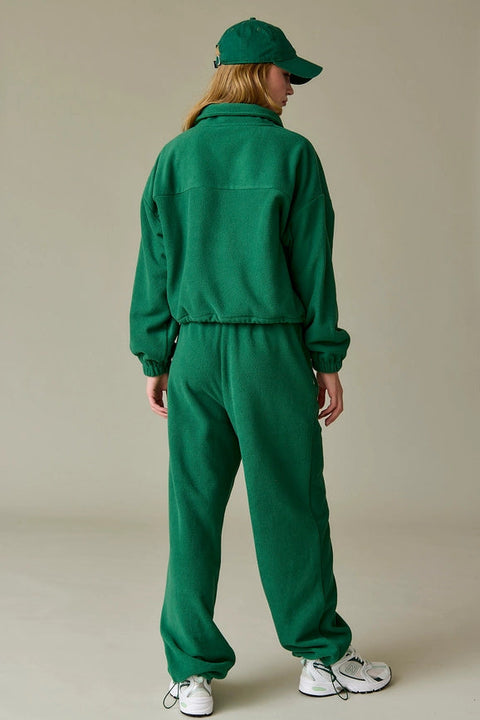 Maya Fleece Jacket Green-Jacket-Papermoon-S-Green-Urbanheer