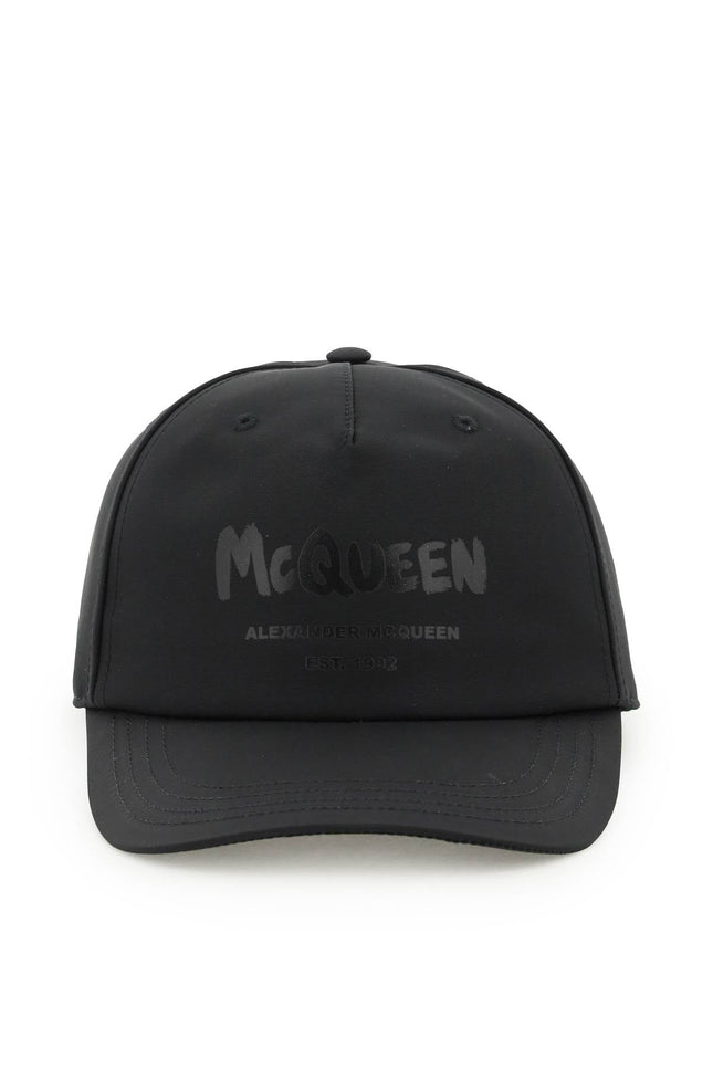 'Mcqueen Graffiti' Baseball Hat-men > accessories > scarves hats & gloves > hats-Alexander Mcqueen-Urbanheer