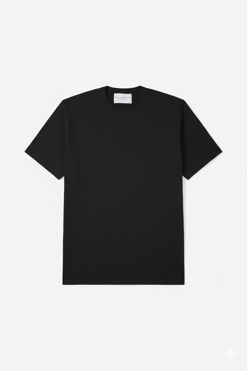 100% Cotton Black T-Shirt