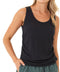Megan Feather Rib Ruched Tank