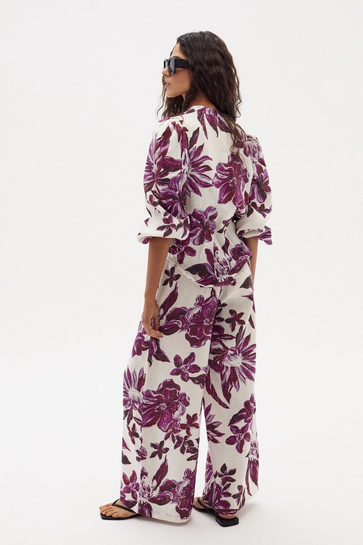 Meknes Linen Shirt - La Fleur Print