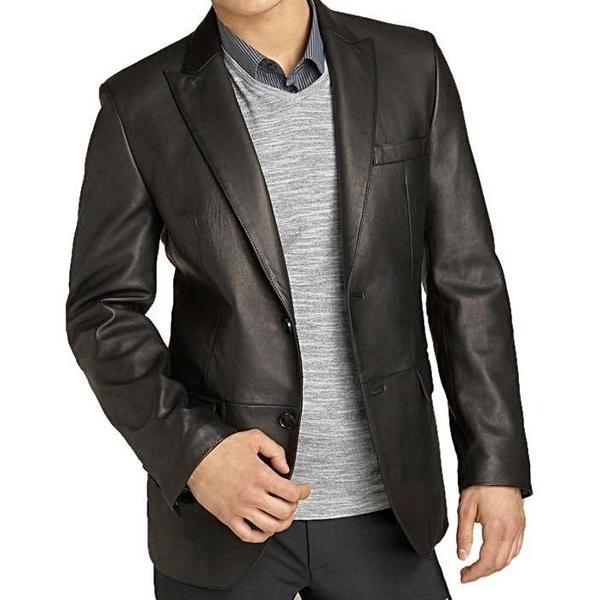 Men Kilroy Lambskin Leather Blazer