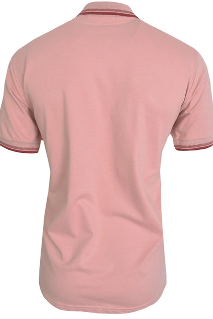 Men Polo T-shirt Light Red-T-shirts For Men-Spazio-Urbanheer