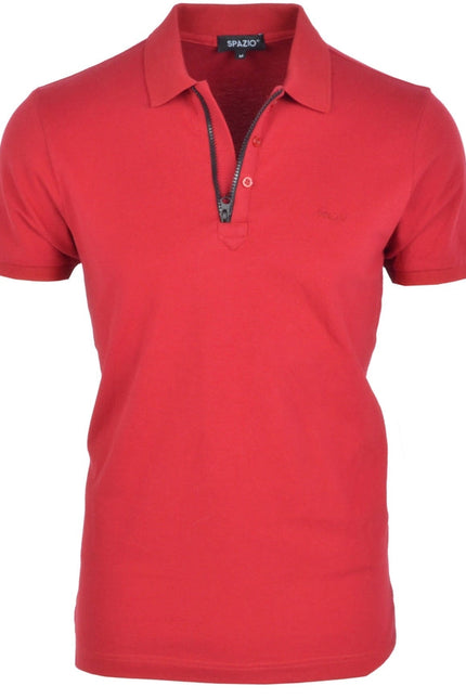 Men Polo T-shirt-T-shirts For Men-Spazio-S-Red-Urbanheer