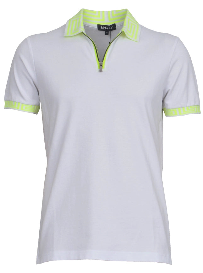 Men Polo T-shirt-T-shirts For Men-Spazio-S-White-Urbanheer