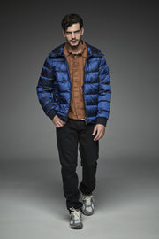 Men Short down jacket BLUE PETROL-Jacket-Henry Arroway-S-BLUE PETROL-Urbanheer