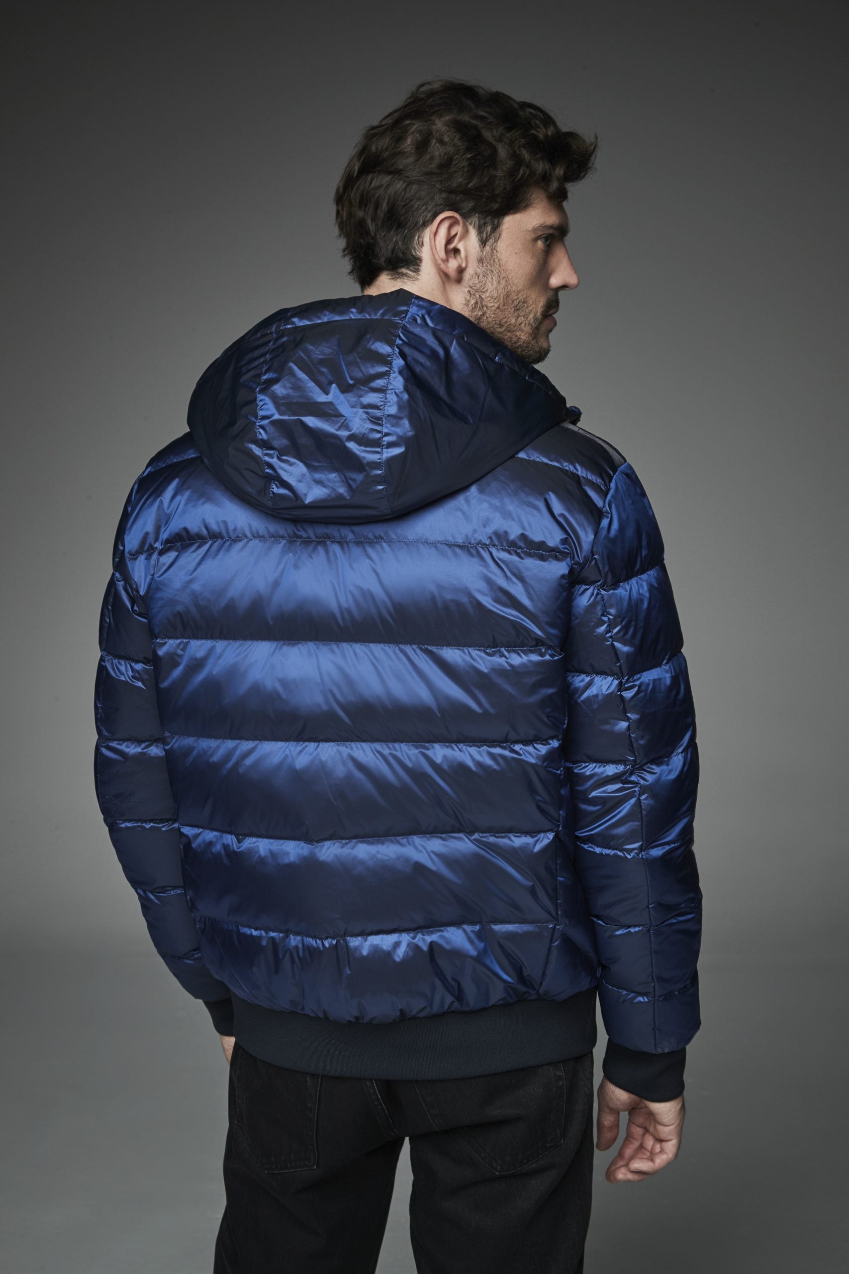 Men Short down jacket BLUE PETROL-Jacket-Henry Arroway-S-BLUE PETROL-Urbanheer