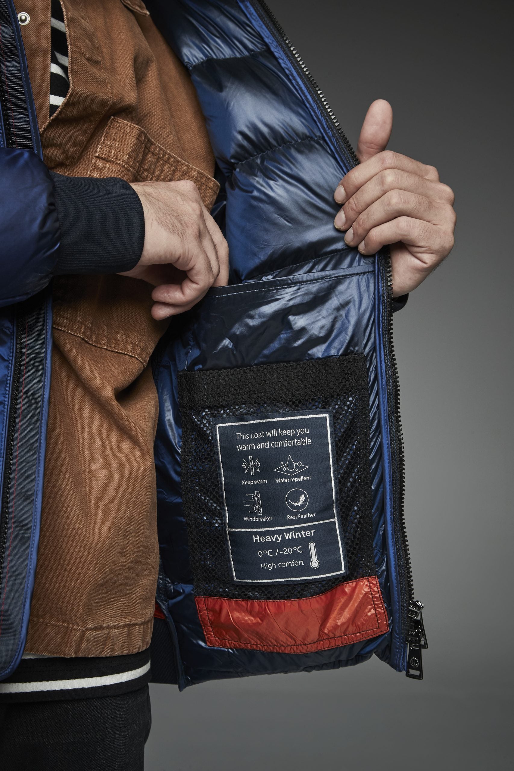 Men Short down jacket BLUE PETROL-Jacket-Henry Arroway-S-BLUE PETROL-Urbanheer