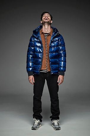 Men Short down jacket DWAYNE Blue-Jacket-Henry Arroway-S-Blue-Urbanheer
