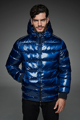 Men Short down jacket DWAYNE Blue-Jacket-Henry Arroway-S-Blue-Urbanheer