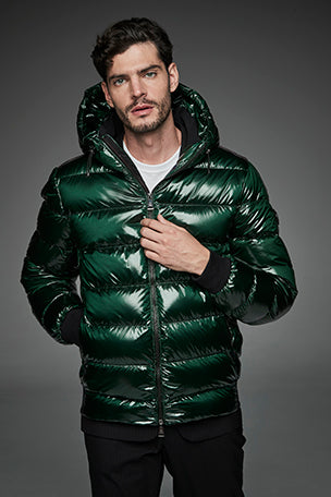 Men Short down jacket DWAYNE Green-Jacket-Henry Arroway-S-Green-Urbanheer