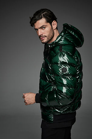 Men Short down jacket DWAYNE Green-Jacket-Henry Arroway-S-Green-Urbanheer