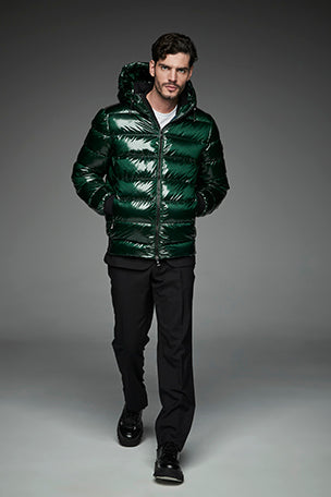 Men Short down jacket DWAYNE Green-Jacket-Henry Arroway-S-Green-Urbanheer