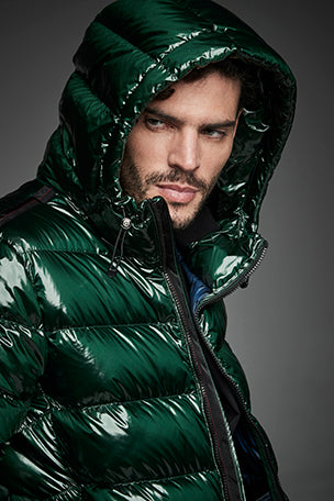 Men Short down jacket DWAYNE Green-Jacket-Henry Arroway-S-Green-Urbanheer