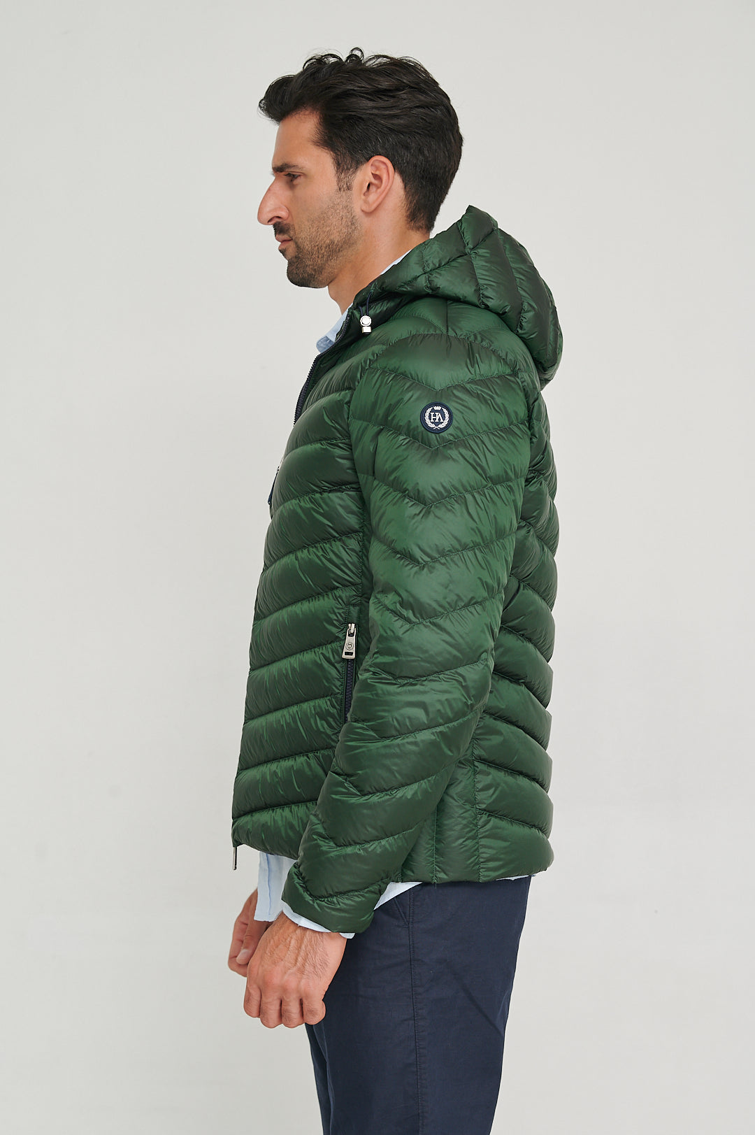 Men Short down jacket PHOENIX GREEN FOREST-Jacket-Henry Arroway-M-GREEN FOREST-Urbanheer