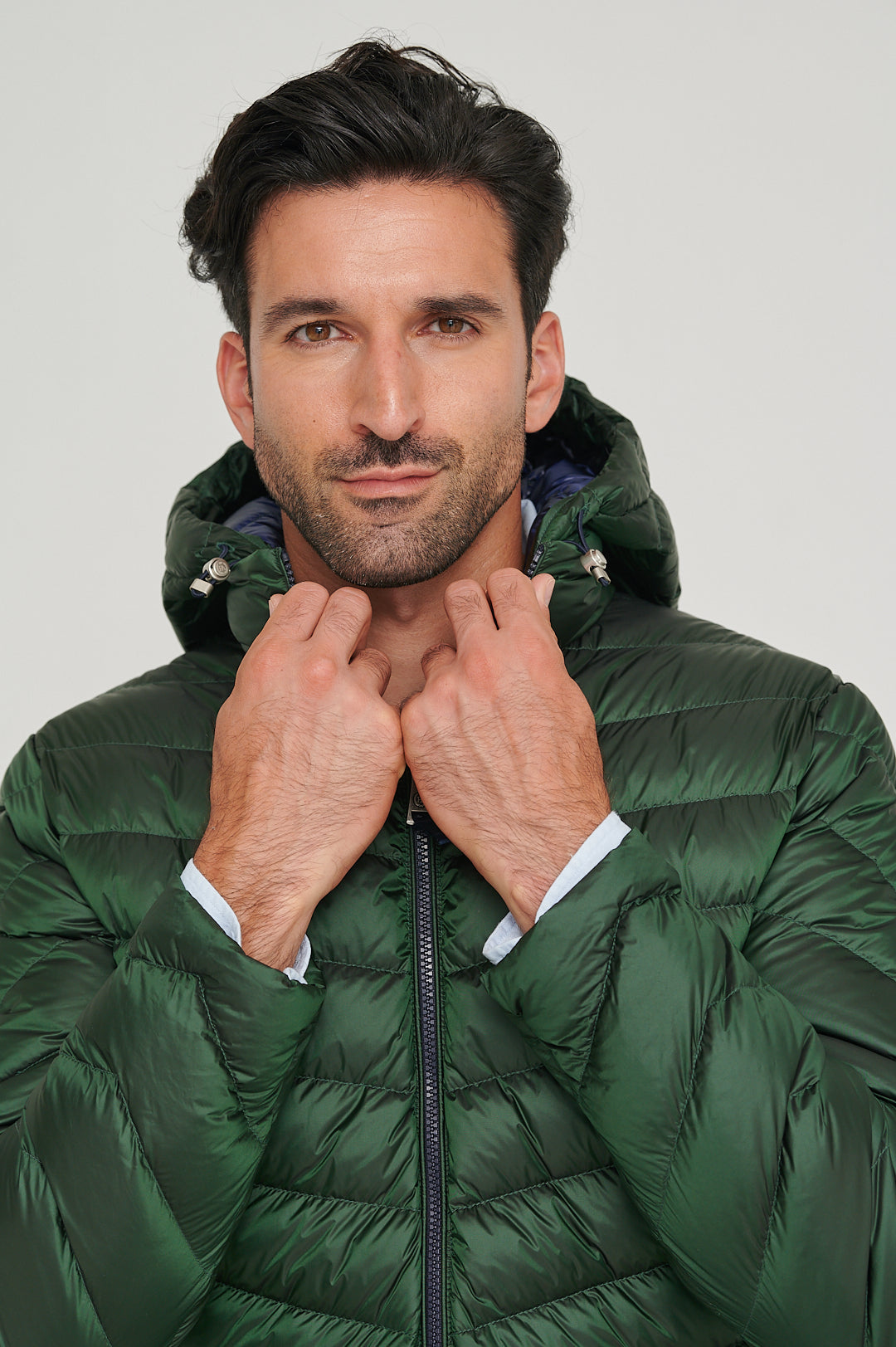 Men Short down jacket PHOENIX GREEN FOREST-Jacket-Henry Arroway-M-GREEN FOREST-Urbanheer
