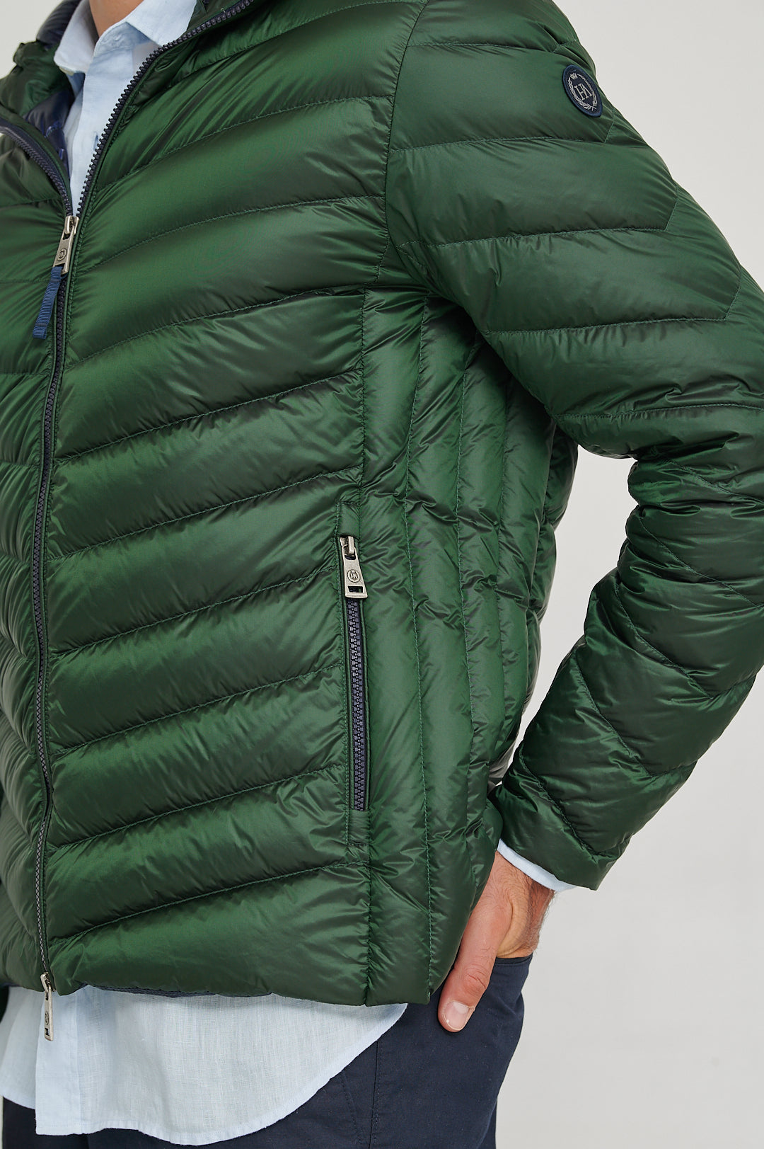 Men Short down jacket PHOENIX GREEN FOREST-Jacket-Henry Arroway-M-GREEN FOREST-Urbanheer